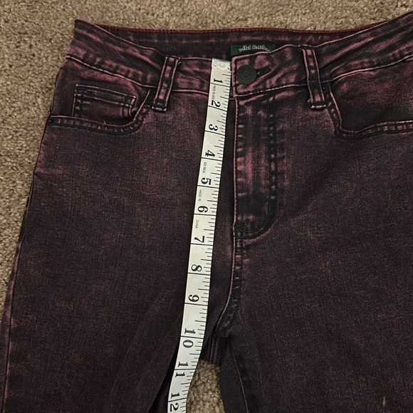 Wild Fable Purple Wash Denim skinny Raw Hem Size 2 - Picture 8 of 13